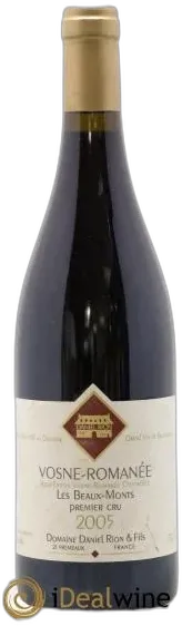 photo du vin Daniel Rion Vosne Romanée 1er Cru les Beaux Monts