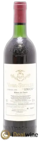 vue du vin Único Vega Sicilia