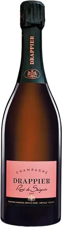 vue du vin Champagne Drappier Rosé de Saignée Rosé Drappier