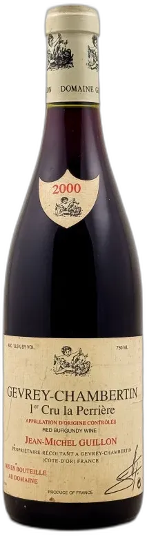 image du vin Guillon "la Perrière" Gevrey-Chambertin 1er Cru