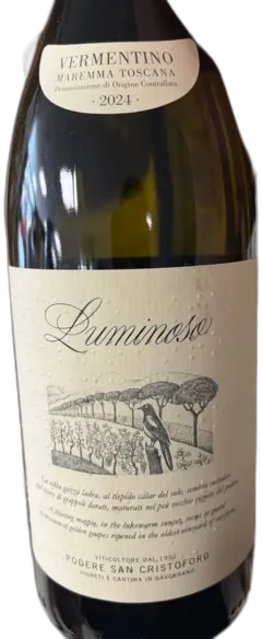 photo du vin Luminoso Vermentino