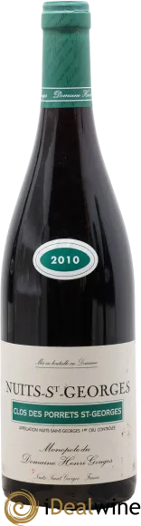 image du vin Nuits-Saint-Georges 1er Cru Clos des Porrets st Georges Henri Gouges