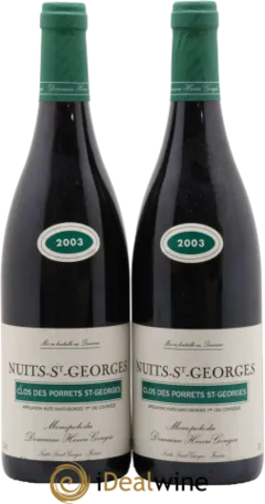 image du vin Nuits-Saint-Georges 1er Cru Clos des Porrets st Georges Henri Gouges