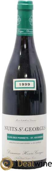 image du vin Nuits-Saint-Georges 1er Cru Clos des Porrets st Georges Henri Gouges