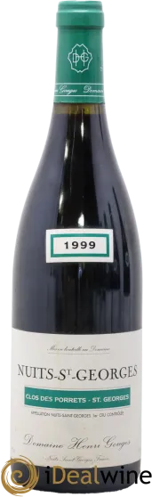 image du vin Nuits-Saint-Georges 1er Cru Clos des Porrets st Georges Henri Gouges