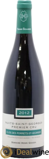 image du vin Nuits-Saint-Georges 1er Cru Clos des Porrets st Georges Henri Gouges
