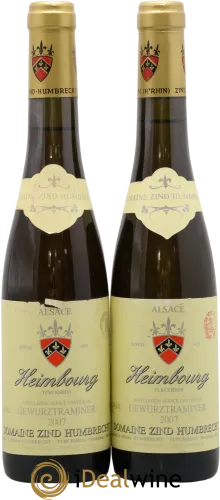 vue du vin Domaine Zind Humbrecht Gewurztraminer Heimbourg Vendange Tardive