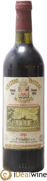 vue du vin Château Dauzac