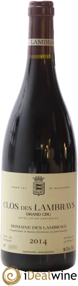 photo du vin Clos des Lambrays Grand Cru Domaine des Lambrays