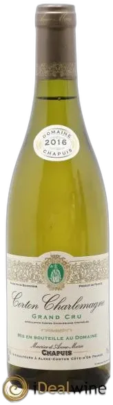photo du vin Corton-Charlemagne Chapuis & Chapuis