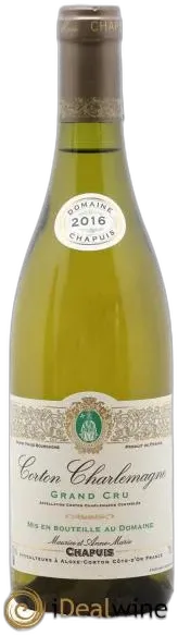 photo du vin Corton-Charlemagne Chapuis & Chapuis
