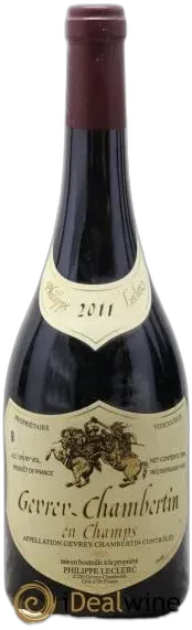 photo du vin Philippe Leclerc Gevrey Chambertin "en Champs" 2000