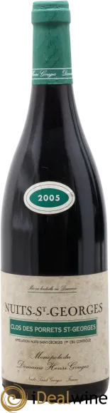 image du vin Nuits-Saint-Georges 1er Cru Clos des Porrets st Georges Henri Gouges