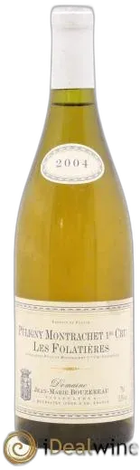 photo du vin Bouzereau "les Folatieres" Puligny-Montrachet 1er Cru