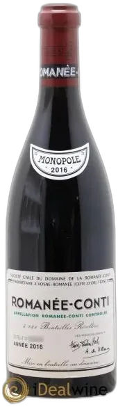 illustration du vin Romanee Conti Domaine de la Romanee Conti