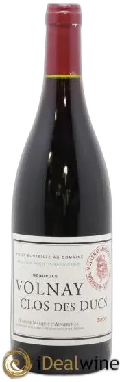 aperçu du vin Volnay 1er Cru Clos des Ducs