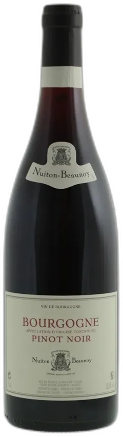 photo du vin Bouteille Bourgogne Pinot Noir Nuiton-Beaunoy