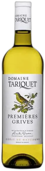 illustration du vin Premières Grives Domaine Tariquet Igp Côtes de Gascogne