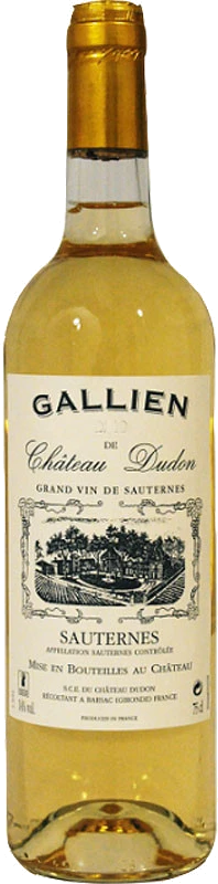 photo Château Dudon Gallien Sauternes 2022 Blanc
