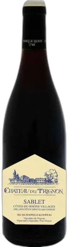 photos du vin Château du Trignon Sablet Côtes du Rhône Villages 2016 Rouge