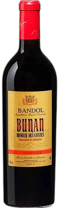 photo Domaines Bunan Moulin des Costes Charriage Aop Bandol 2021 Rouge