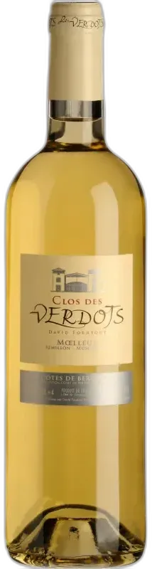 image du vin Clos des Verdots Moelleux Cuvée Bacchus Vignoble des Verdots