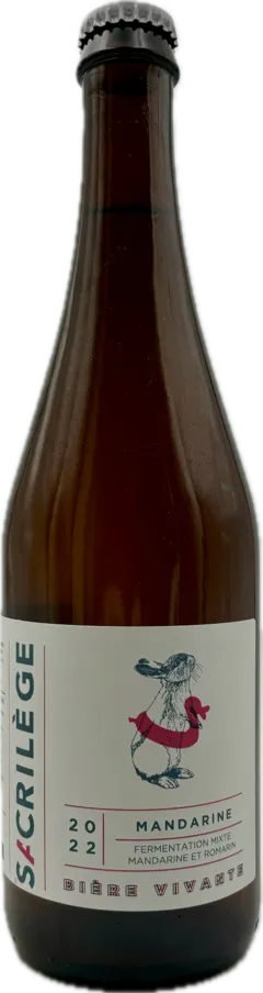 photo Bière Sacrilège Mandarine 2022 Bière
