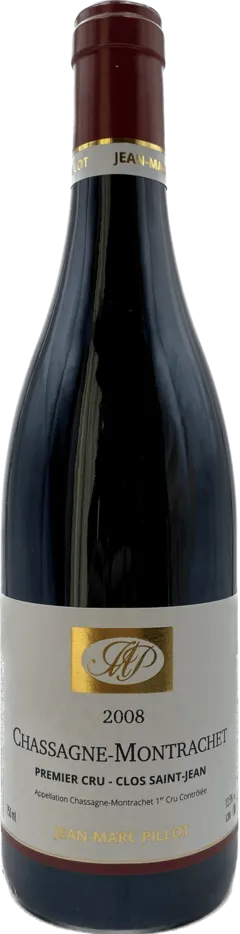 photo du vin Domaine Jean-Marc Pillot Clos Saint Jean 2008 Vin Rouge, Bourgogne