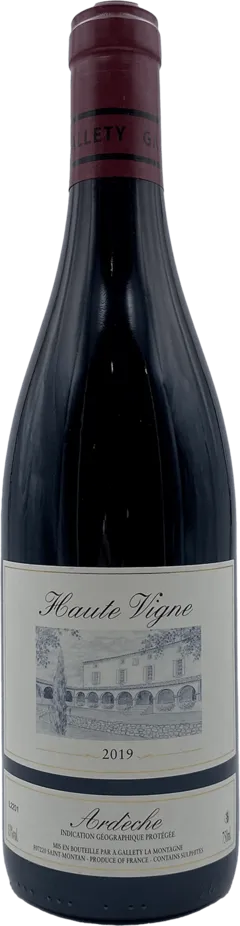 illustration du vin Domaine Gallety Haute Vigne 2019 Vin Rouge, Vallée du Rhône