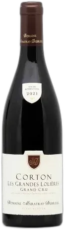 vue du vin Corton Grand Cru 2021 "les Grandes Lolières"