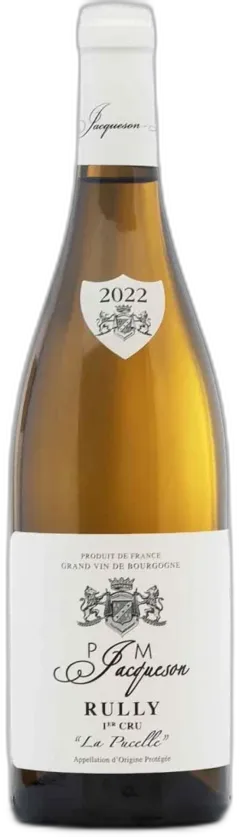 vue du vin Rully Premier Cru Blanc 2022 "la Pucelle"