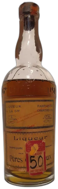 vue du vin Chartreuse Jaune el Licor Cumbre 1959 Tarragone
