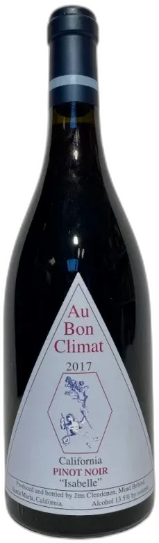 photo Pinot Noir Isabelle 2017 au Bon Climat
