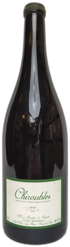 capture du vin Magnum Chiroubles 2018 Jules Métras