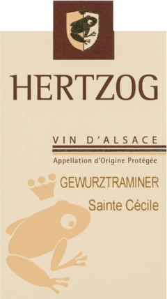 photo Gewurztraminer Sylvain Hertzog Cuvée Sainte Cécile