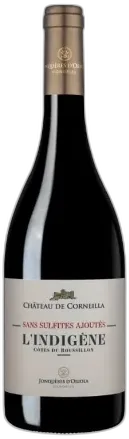 photo Vin l'Indigène Rouge Château de Corneilla Jonquères d'Oriola