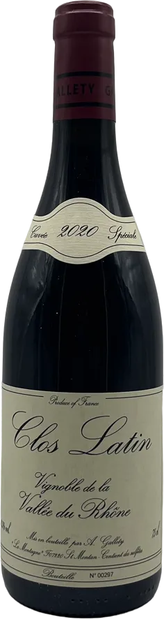 photo Côtes du Vivarais Rouge Clos Latin 2020