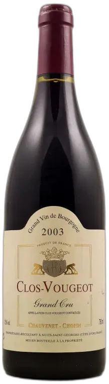 photo Chauvenet-Chopin Clos Vougeot 2003