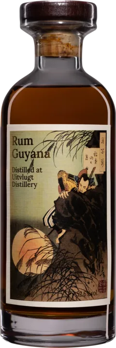 photo du vin Precious Liquors Molasses British Guyana Rhum "31 Ans Uitvlugt - 100 Aspects of The Moon #1 - Single Cask #31" 1990 Giftbox