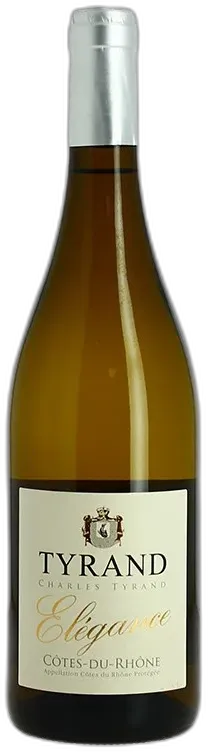 illustration du vin Elégance Blanc des Côtes du Rhône Par Charles Tyrand