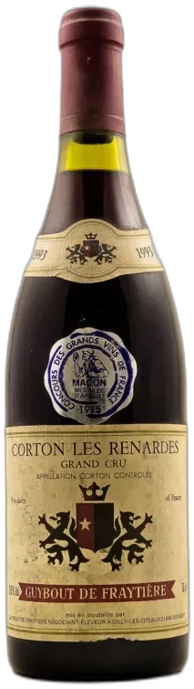 photo du vin Guybout de Fraytiere Corton Renardes 1993