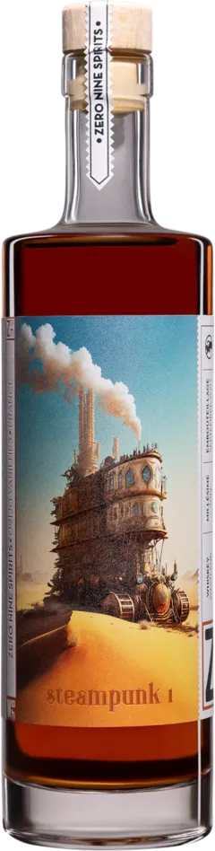 illustration du vin Zero Nine Spirits Single Malt American Whisky "8 Ans Westland - Série Steampunk" 2014