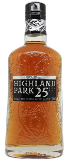 vue du vin Highland Park 25 Ans Bottled