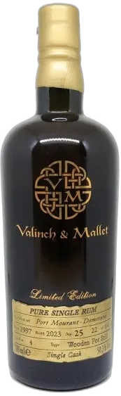 photo Valinch & Mallet The Spirit of Art Rdv Port Mourant Demerara 25 Ans Cask n°4 Millésime 1997
