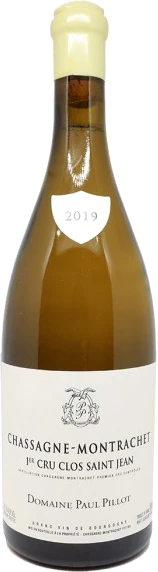 photo Domaine Paul Pillot Chassagne Montrachet 1er Cru Clos Saint Jean Blanc 2019