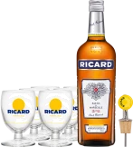 photo Pack Ricard 6 Verres Ballons Bec Verseur