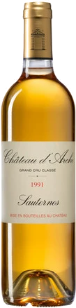 photo Château d'Arche 1991 Grand Cru Classé de Sauternes Vin Blanc Liquoreux