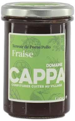 vue du vin Domaine Cappa Confiture Fraise 240 gr