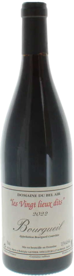 photo 2022 Domaine du Bel Air Gauthier) Bourgueil, Vingt Lieux Dits