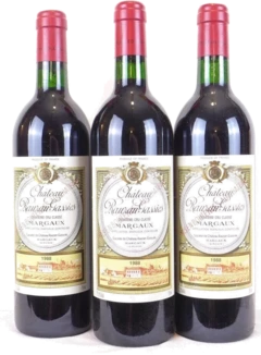 photo 1988 Margaux Château Rauzan-Gassies Grand Cru Classé Lot de 3 Rouge Bordeaux